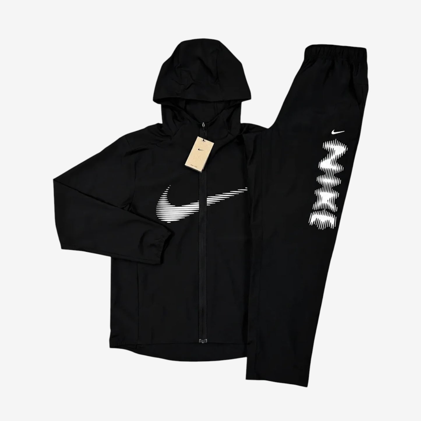 NIKE HD SWOOSH TRACKSUIT - BLACK/WHITE