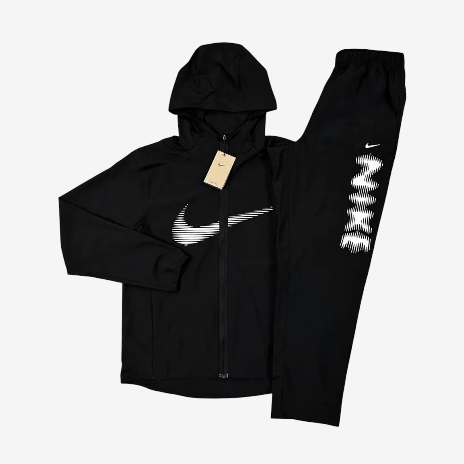 NIKE HD SWOOSH TRACKSUIT - BLACK/WHITE