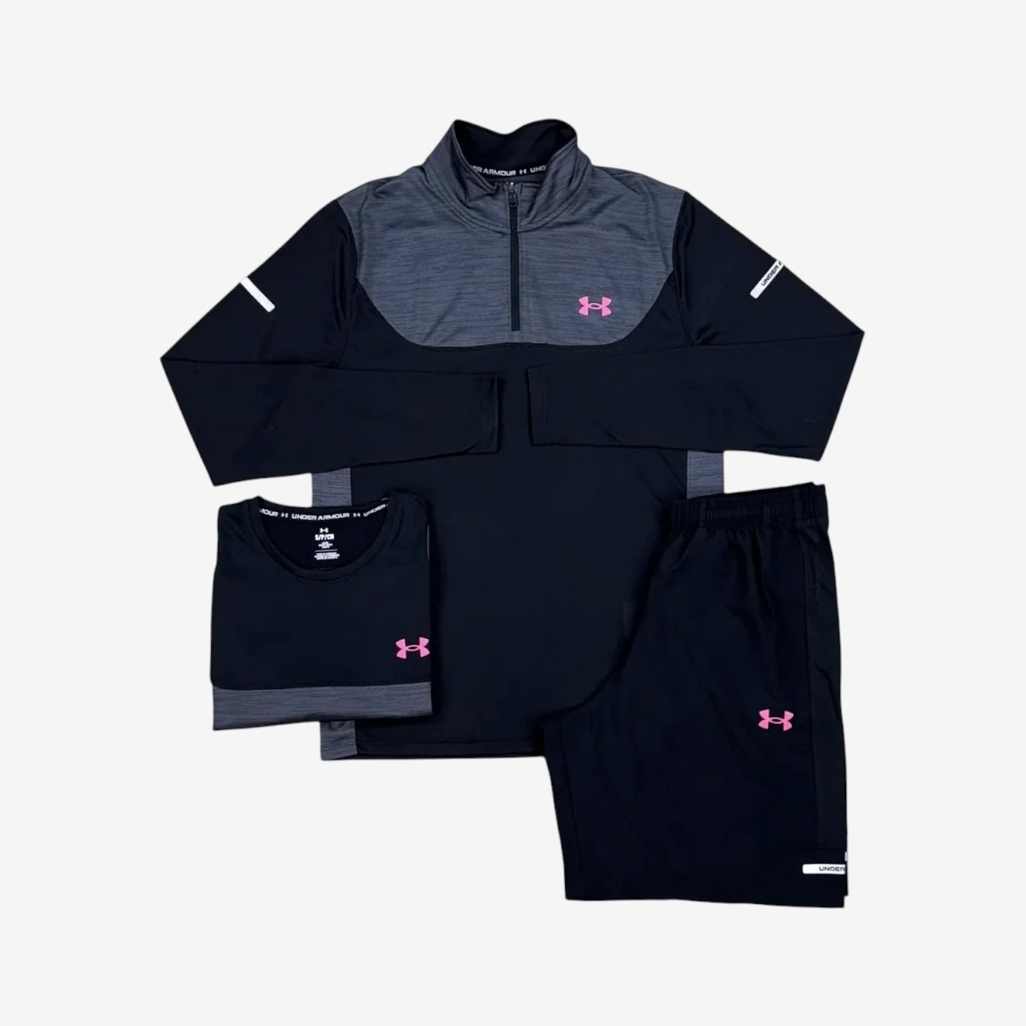 UNDER ARMOUR TECH UTILITY 3 PIECE - BLACK/PINK
