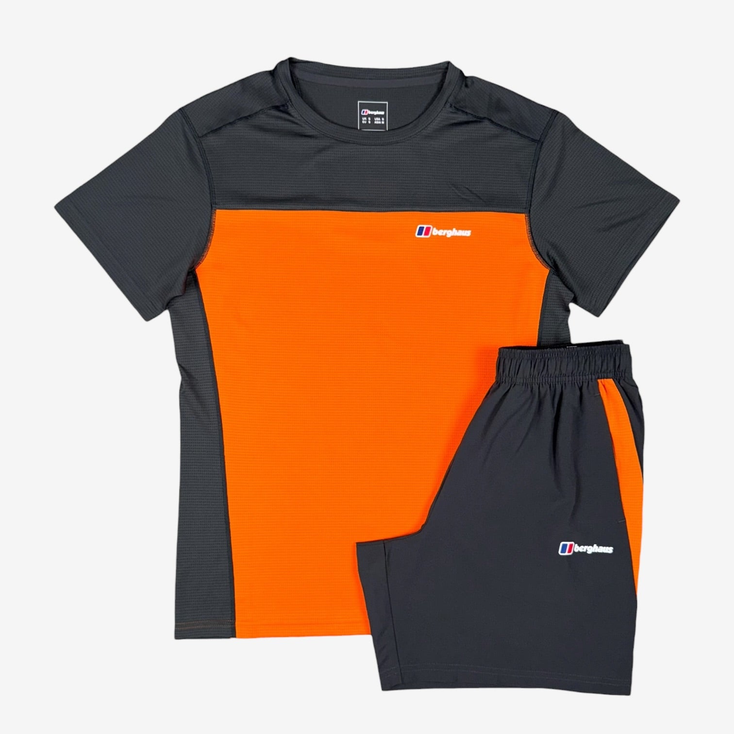 BERGHAUS TECH SHORT SET - ORANGE/GREY