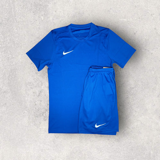 NIKE DRI-FIT SET - T-SHIRT & SHORTS - ROYAL BLUE