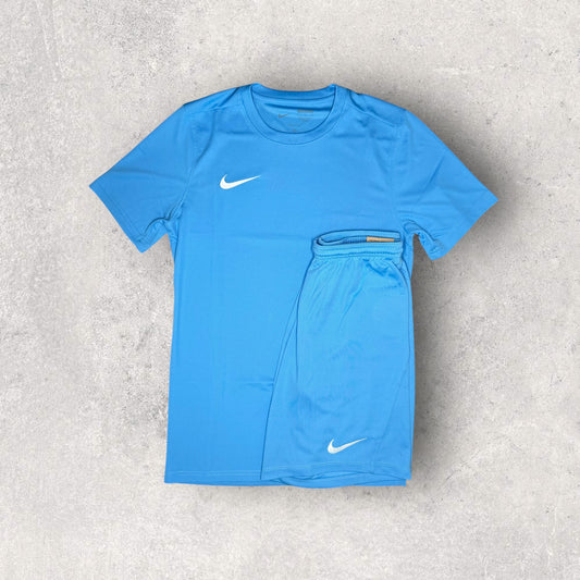 NIKE DRI-FIT SET - T-SHIRT & SHORTS - BLUE